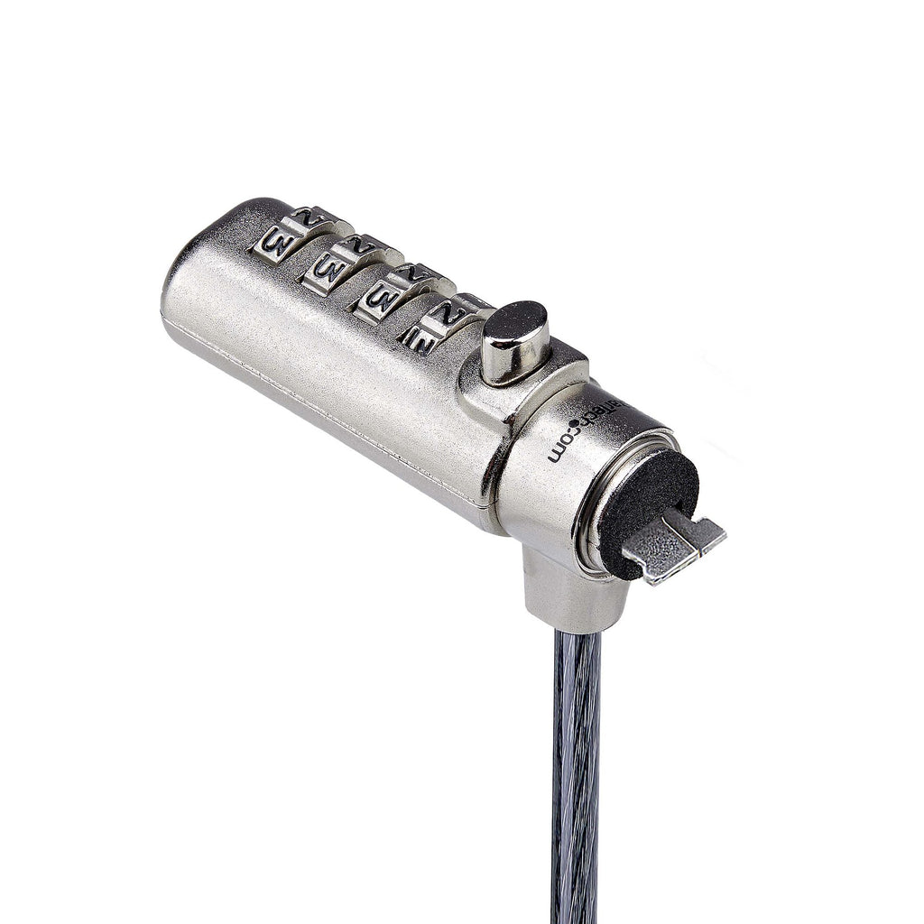 StarTech.com Antivol pour Ordinateur Portable K-Slot, Câble en Acier 1,5m, Serrure à Combinaison