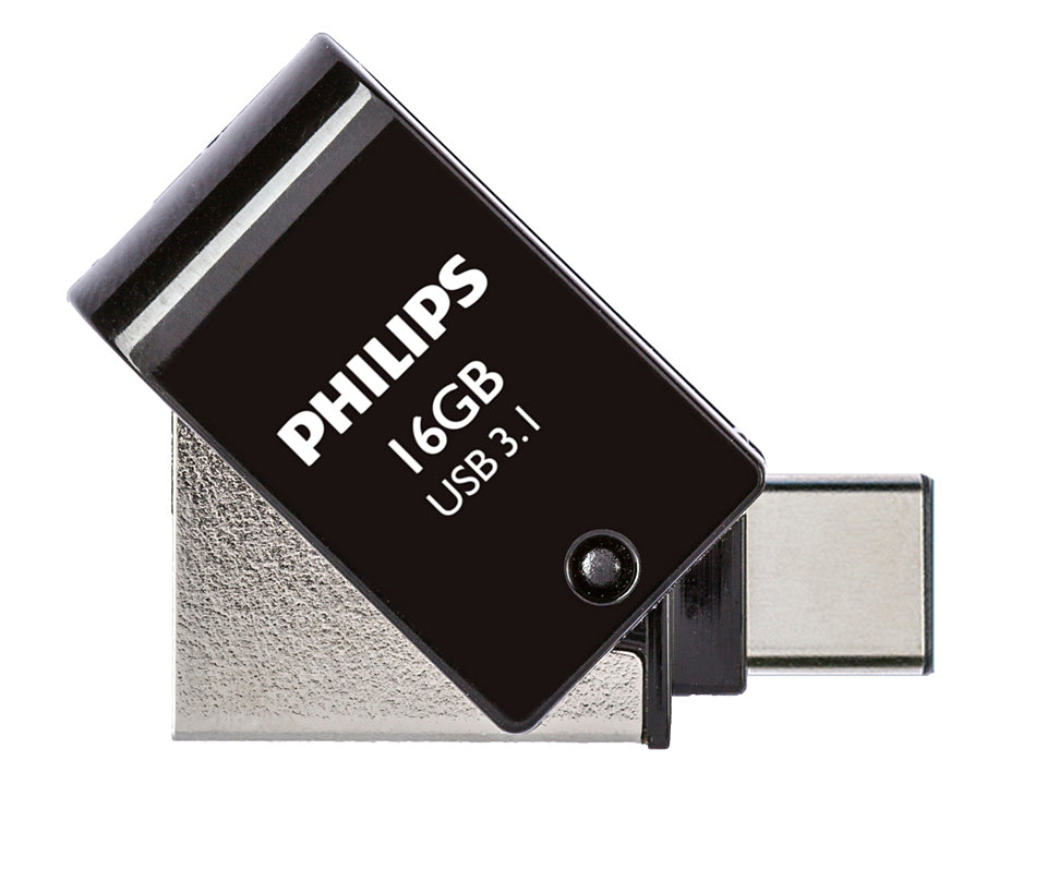 Philips Philips FM16DC152B/00 lecteur USB flash 16 Go USB Type-A 3.2 Gen 1 (3.1 Gen 1) Noir, Argent