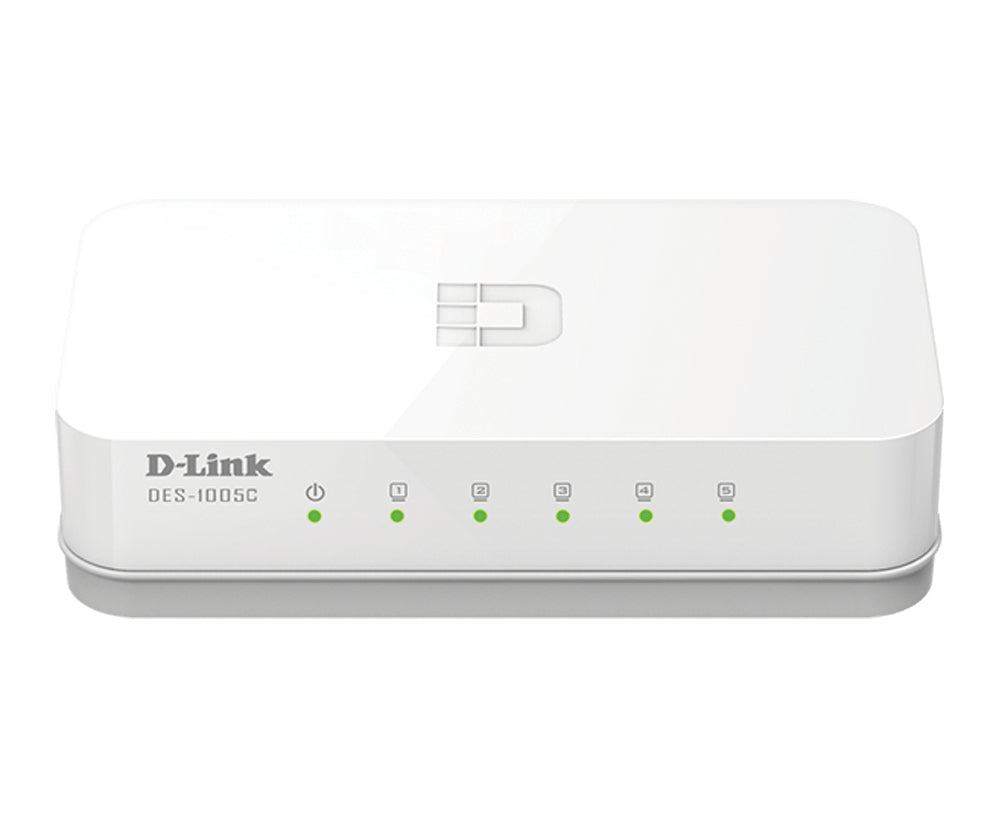 D-Link ES-1005C/E Non-géré Fast Ethernet (10/100) Bureau Blanc