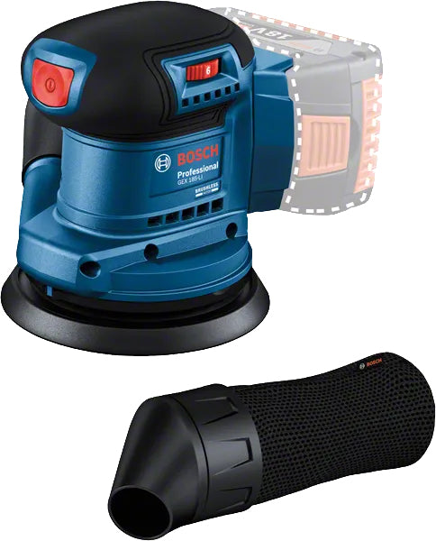 Bosch Bosch GEX 185-LI Professional Ponceuse orbitale aléatoire 10000 OPM Bleu