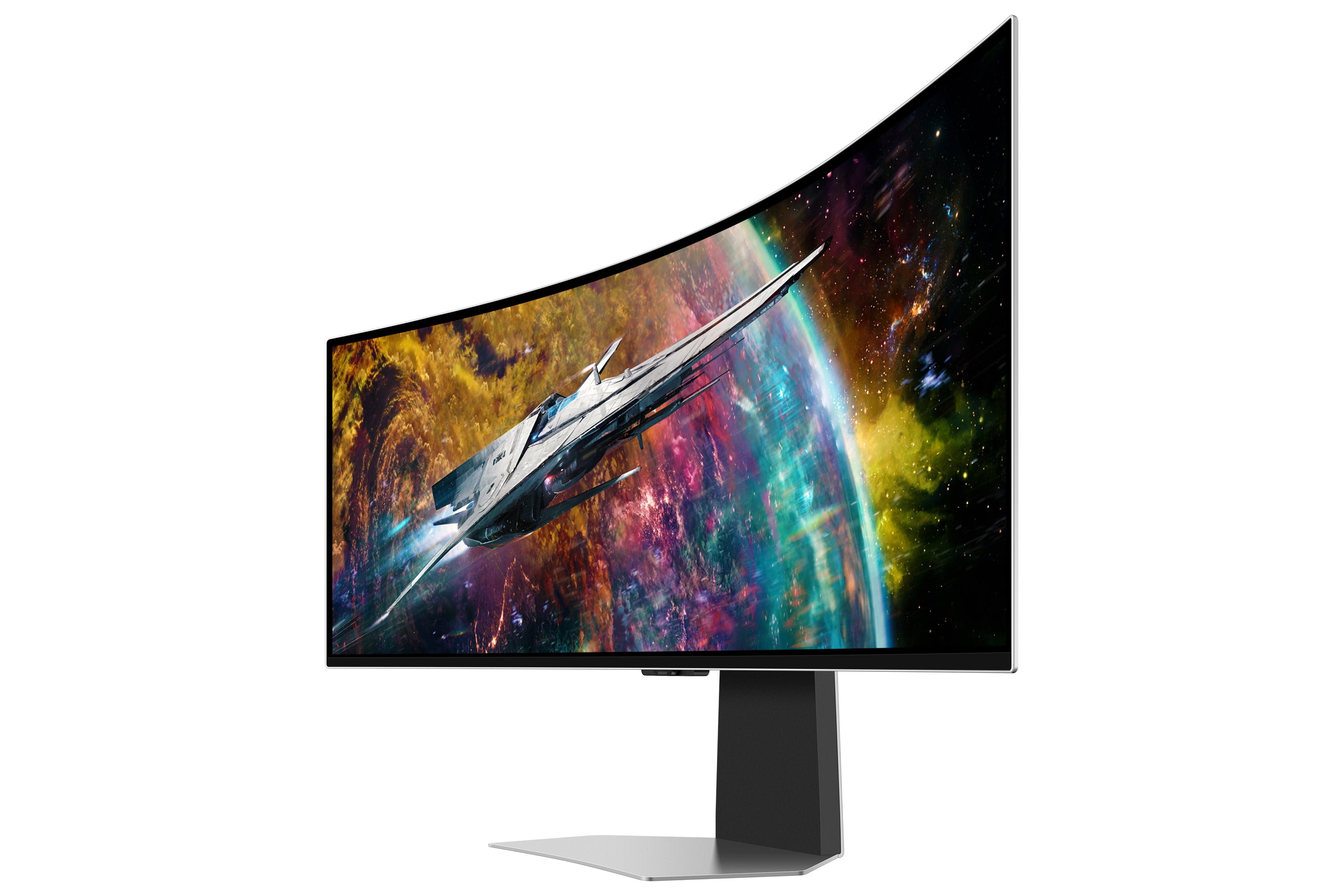 Samsung Samsung G95SC écran plat de PC 124,5 cm (49") 5120 x 1440 pixels Dual QHD OLED Argent