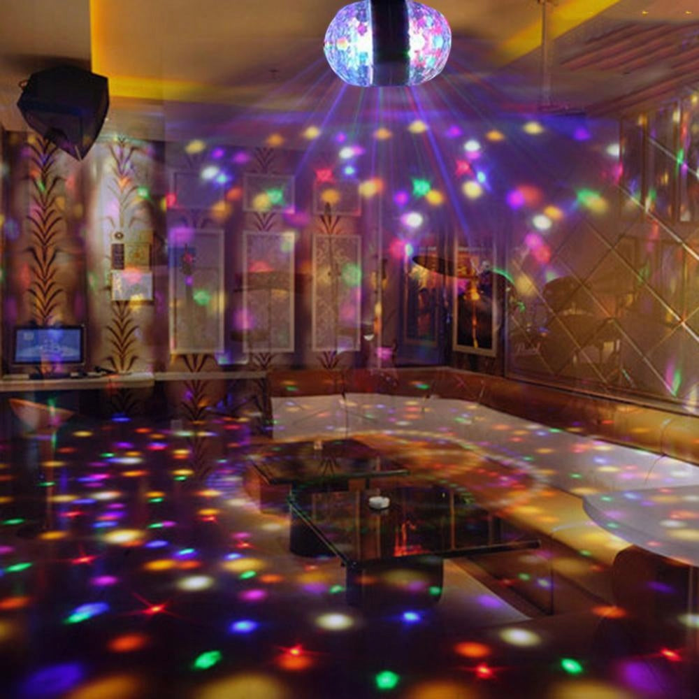 ŻARÓWKA DISCO LAMPA PROJEKTOR LED 6W PODWÓJNA RGB