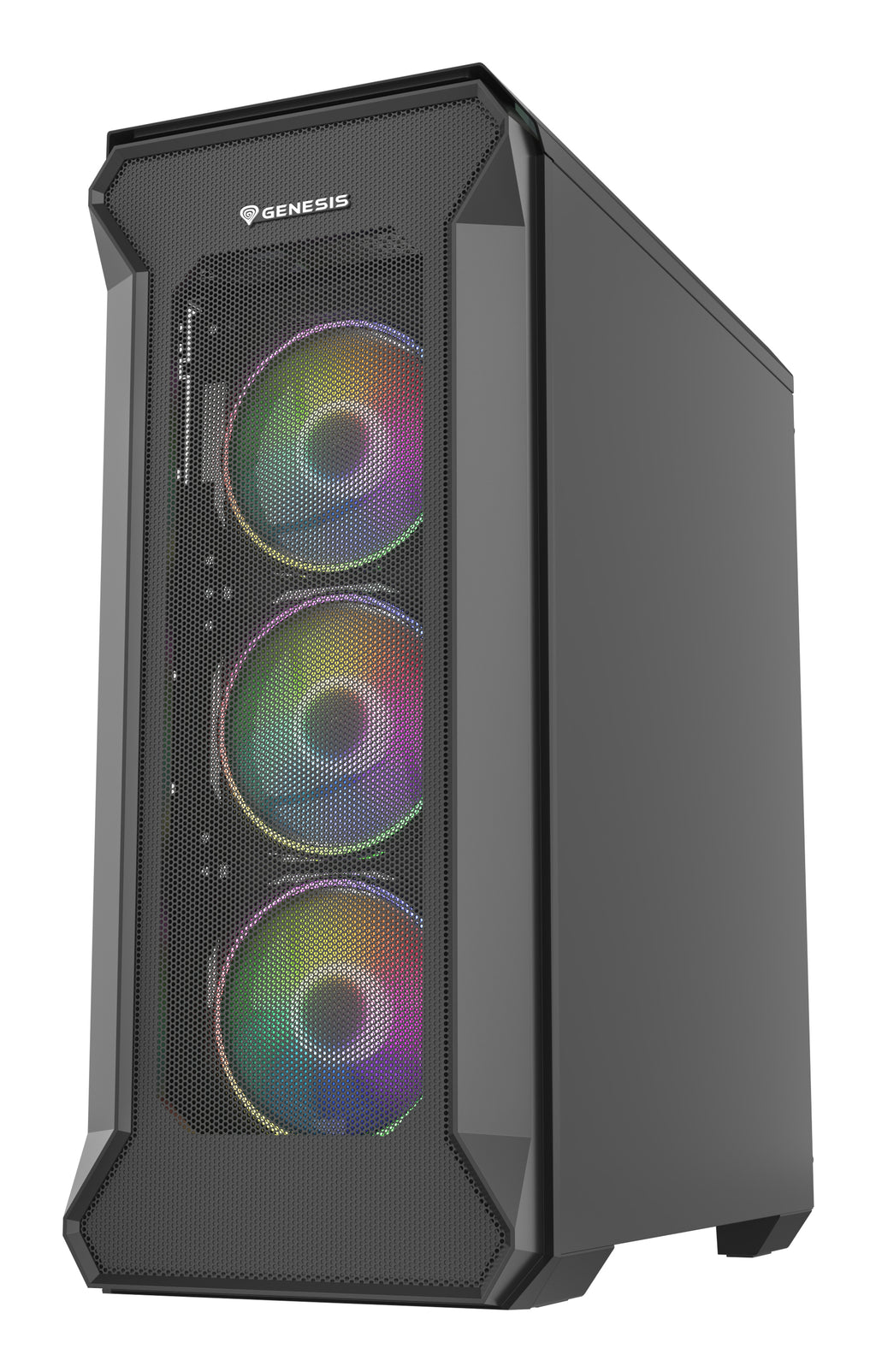 Boîtier PC Midi Tower Irid 505 ARGB, Noir et Transparent