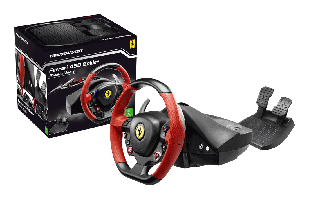 Thrustmaster Ferrari 458 Spider Noir, Rouge USB Volant + pédales Xbox One