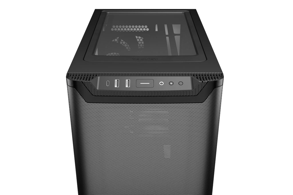 be quiet! Pure Base 501 Noir | Boîtier PC vitré , Mini ATX / Micro ATX / ATX, 2 ventilateurs Pure Wings 3 140 mm PWM