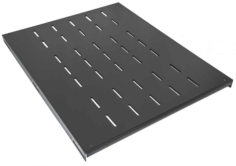 Intellinet Étagère fixe renforcée 19", 1U, profondeur 600 mm, charge max. 100 kg, noire, garantie trois ans - vue 2