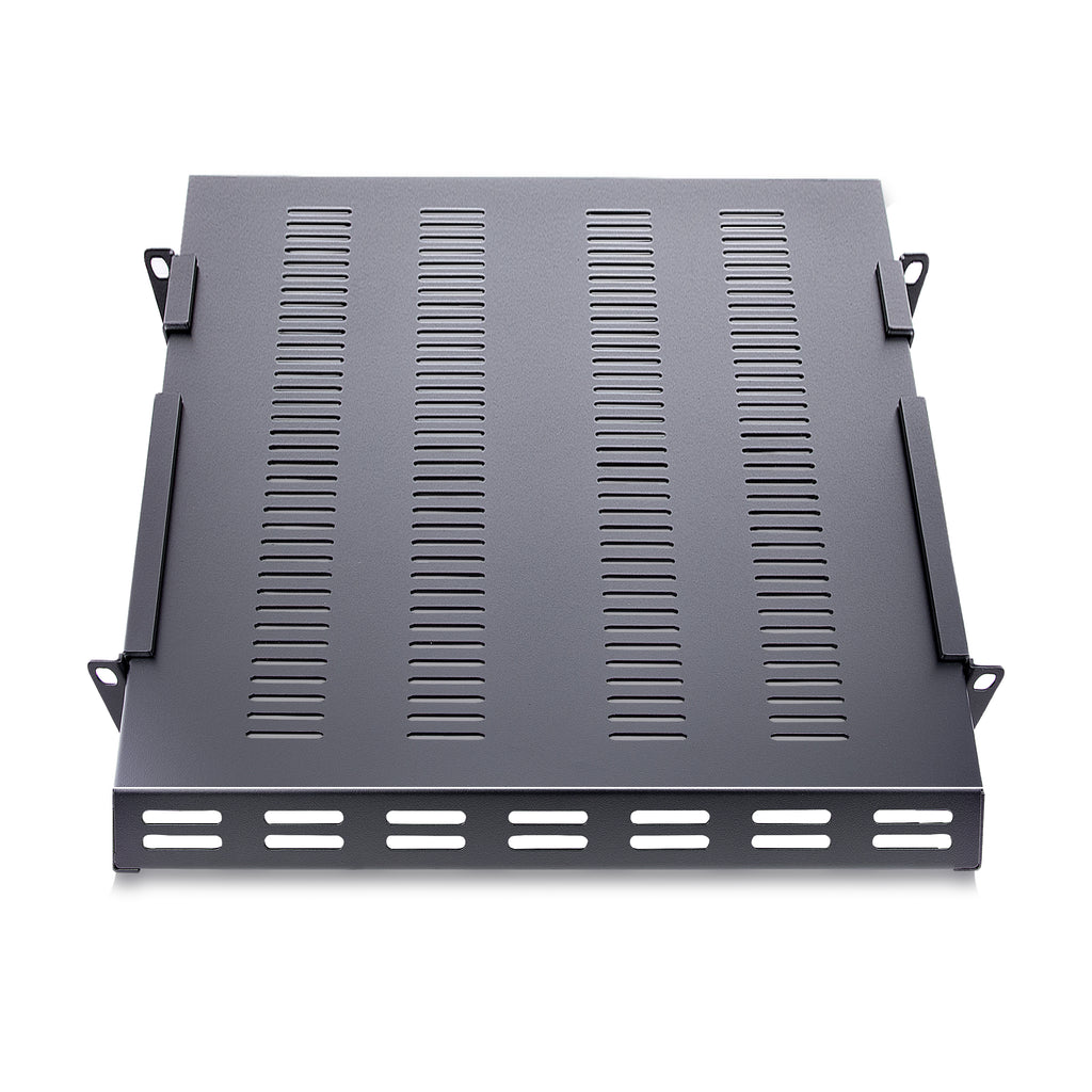 StarTech.com Étagère Réglable et Ventilée pour Montage en Rack de Serveur 1U - 150kg - Profondeur de Montage Réglable de 49,5 à 97,4cm Plateau Universel pour Rack d'Équipement AV/Réseau 19" - Profondeur 69,8cm