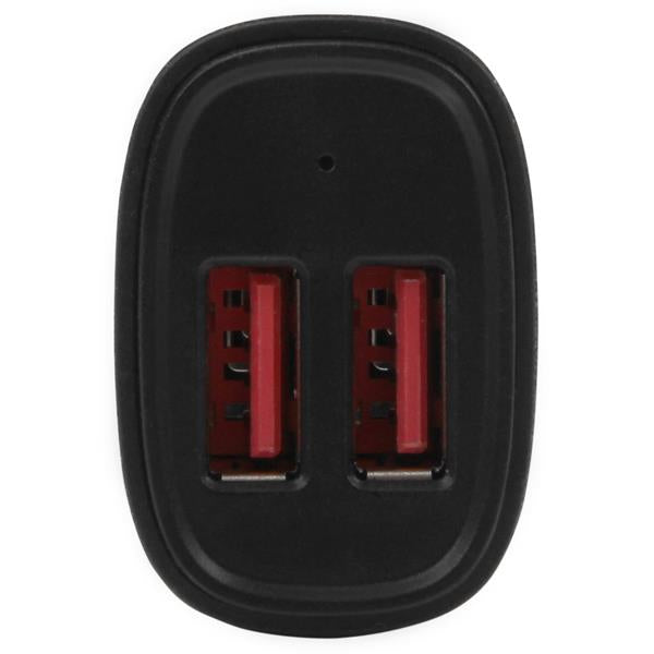 StarTech.com Chargeur de voiture USB à 2 ports, Haute puissance 24W / 4,8A, Noir