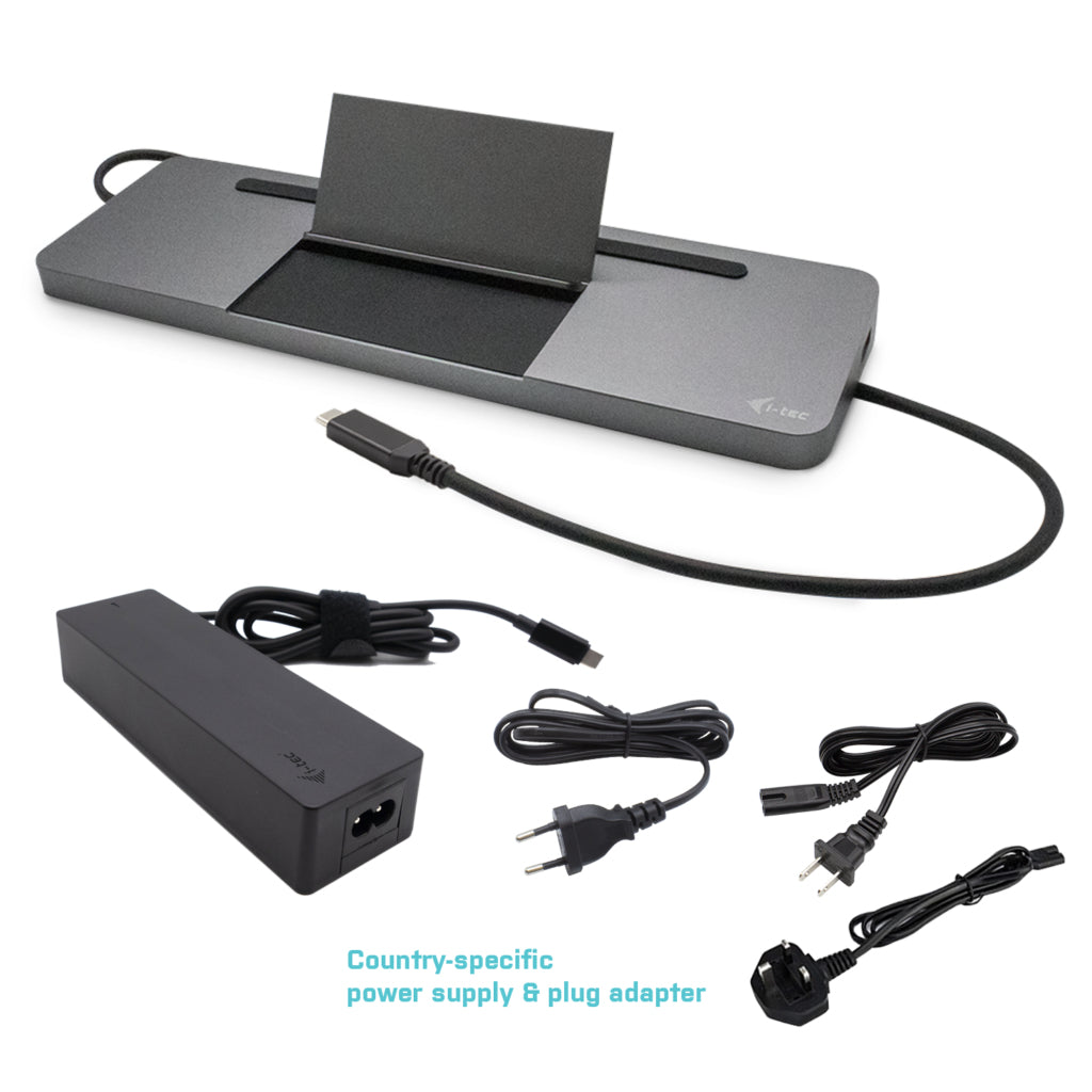 Station d'accueil Ergonomique Metal SB-C 4K 3x Display Power Delivery 85W et Chargeur Universel 100W