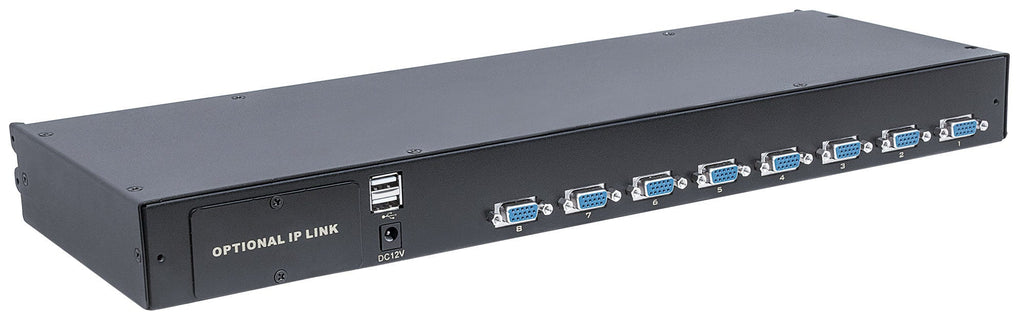 Intellinet 507776 Commutateur KVM Écran, Clavier et Souris, Noir