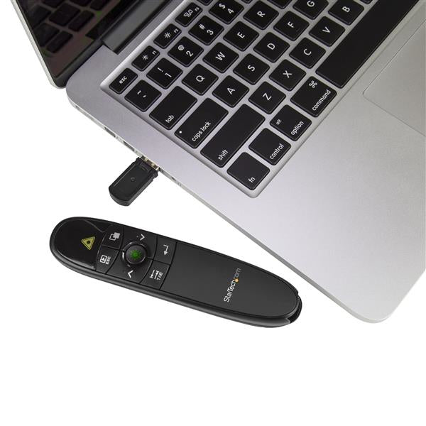 StarTech.com Télécommande de Présentation Sans Fil avec Pointeur Laser Vert, Portée 27 m