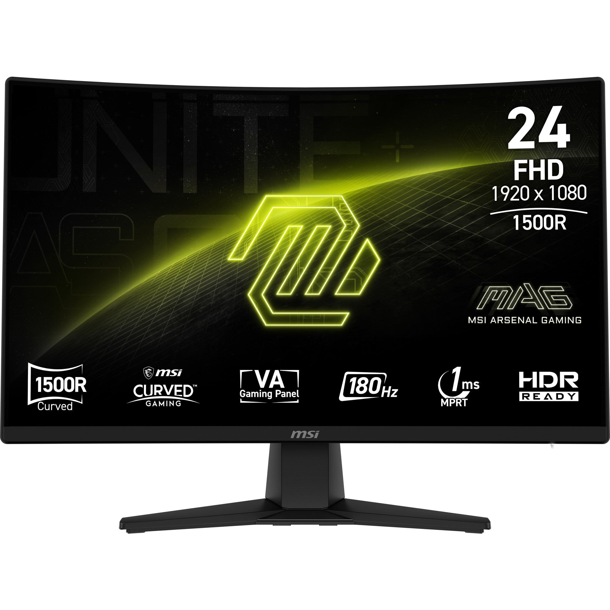 MSI MAG 242C écran plat de PC 59,9 cm (23.6") 1920 x 1080 pixels Full HD LCD Noir