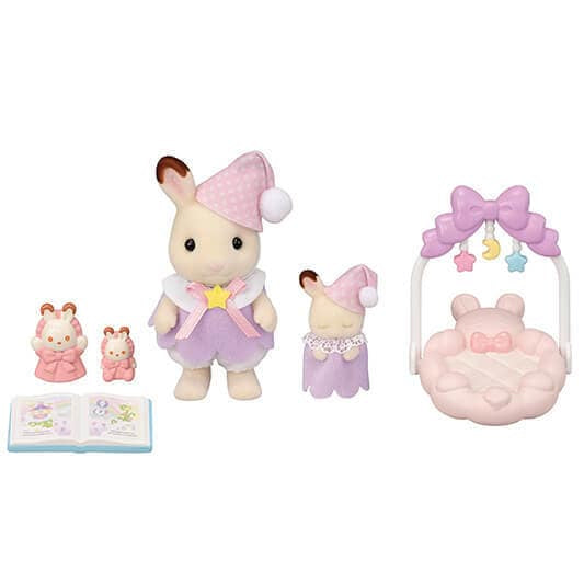 Sylvanian Families Le coucher des sœurs Lapin Chocolat