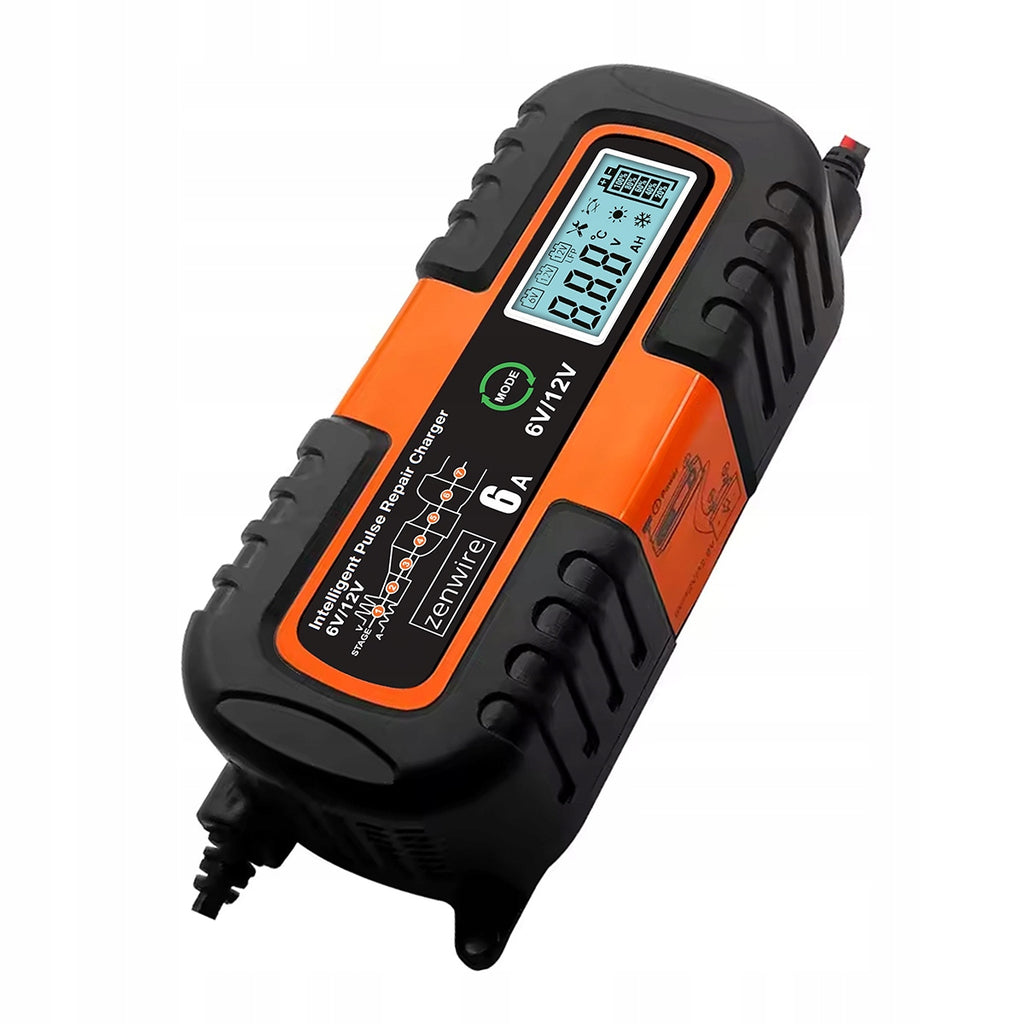 Chargeur-redresseur de batterie de voiture avec fonction de réparation AGM 6 V / 12 V Zenwire JMD-6S