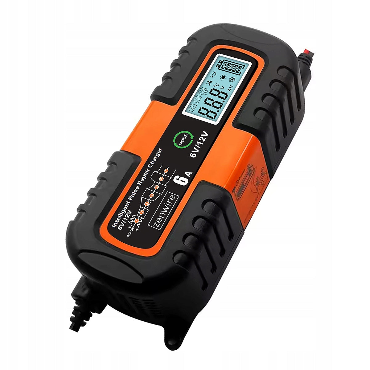 Chargeur-redresseur de batterie de voiture avec fonction de réparation AGM 6 V / 12 V Zenwire JMD-6S