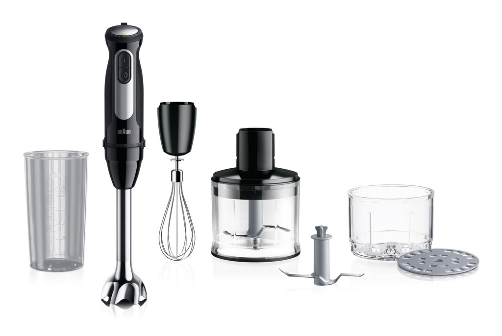 Braun MultiQuick 5 MQ55.254MBK 0,5 L Mélangeur par immersion 1000 W Noir, Acier inoxydable