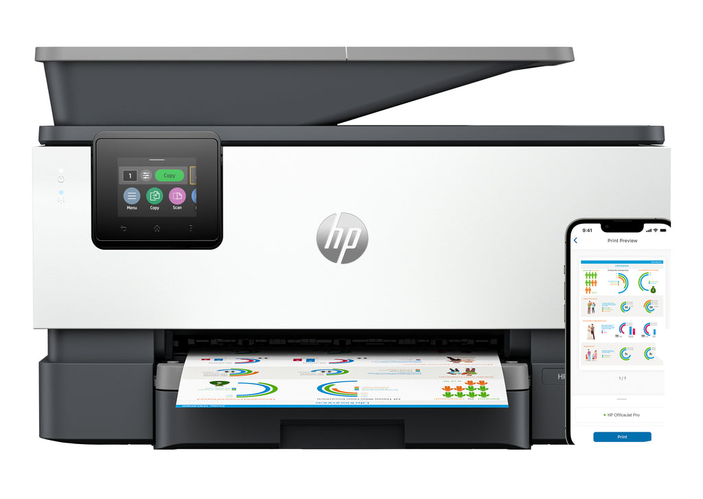 HP OfficeJet Pro 9122e Sans fil All-in-One Couleur Imprimante, Instant Ink; Impression recto-verso
