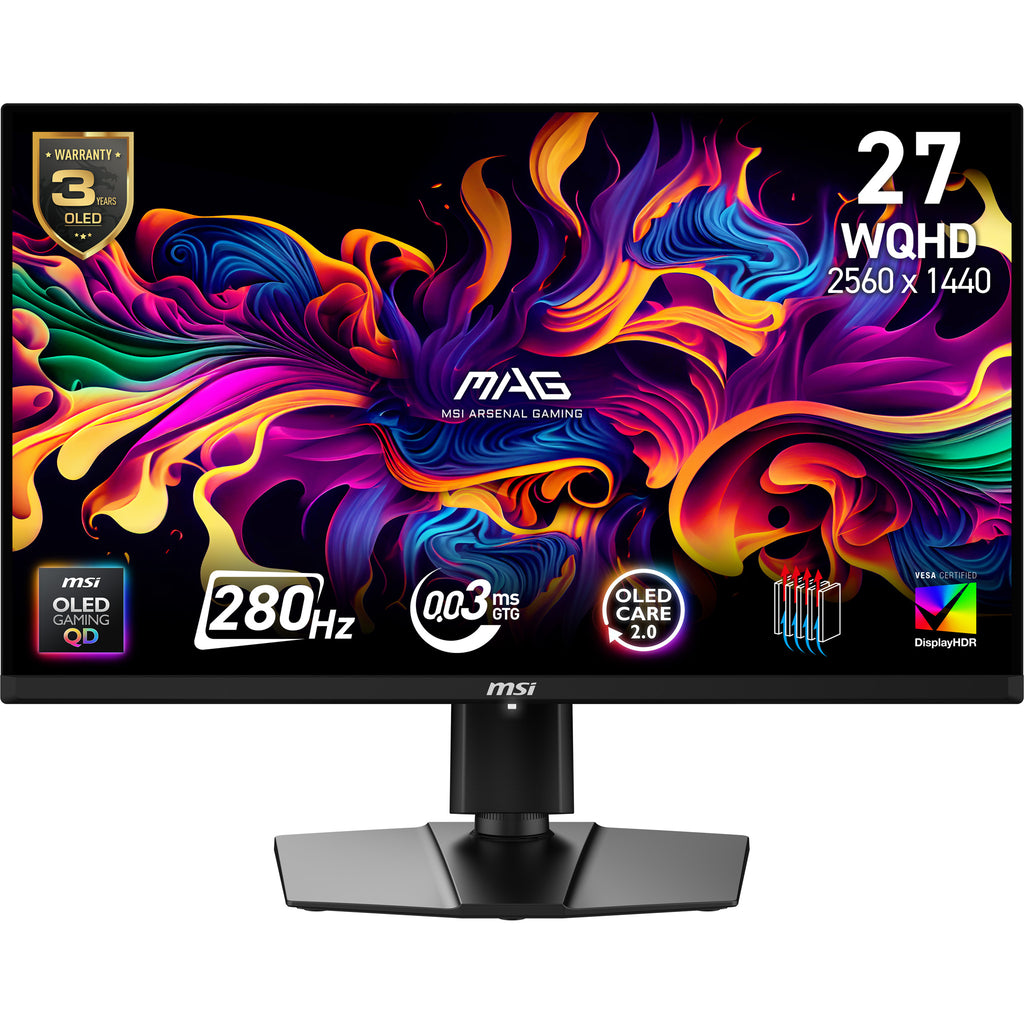 MSI MAG 271QP QD-OLED X28 Écran PC 26.5" WQHD 2560 x 1440 Noir