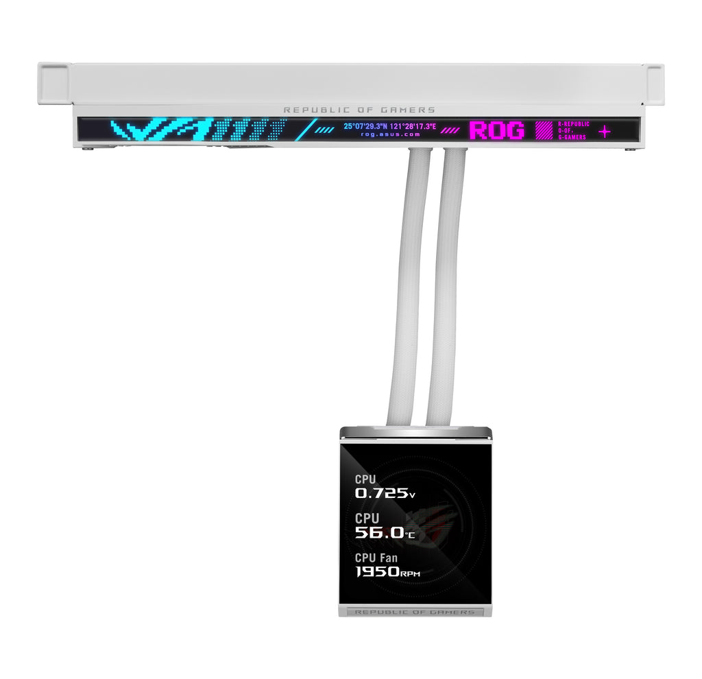 ASUS ROG STRIX SLC IV 360 ARGB LCD WHT Processeur Refroidisseur de liquide tout-en-un 12 cm Blanc 1 pièce(s)