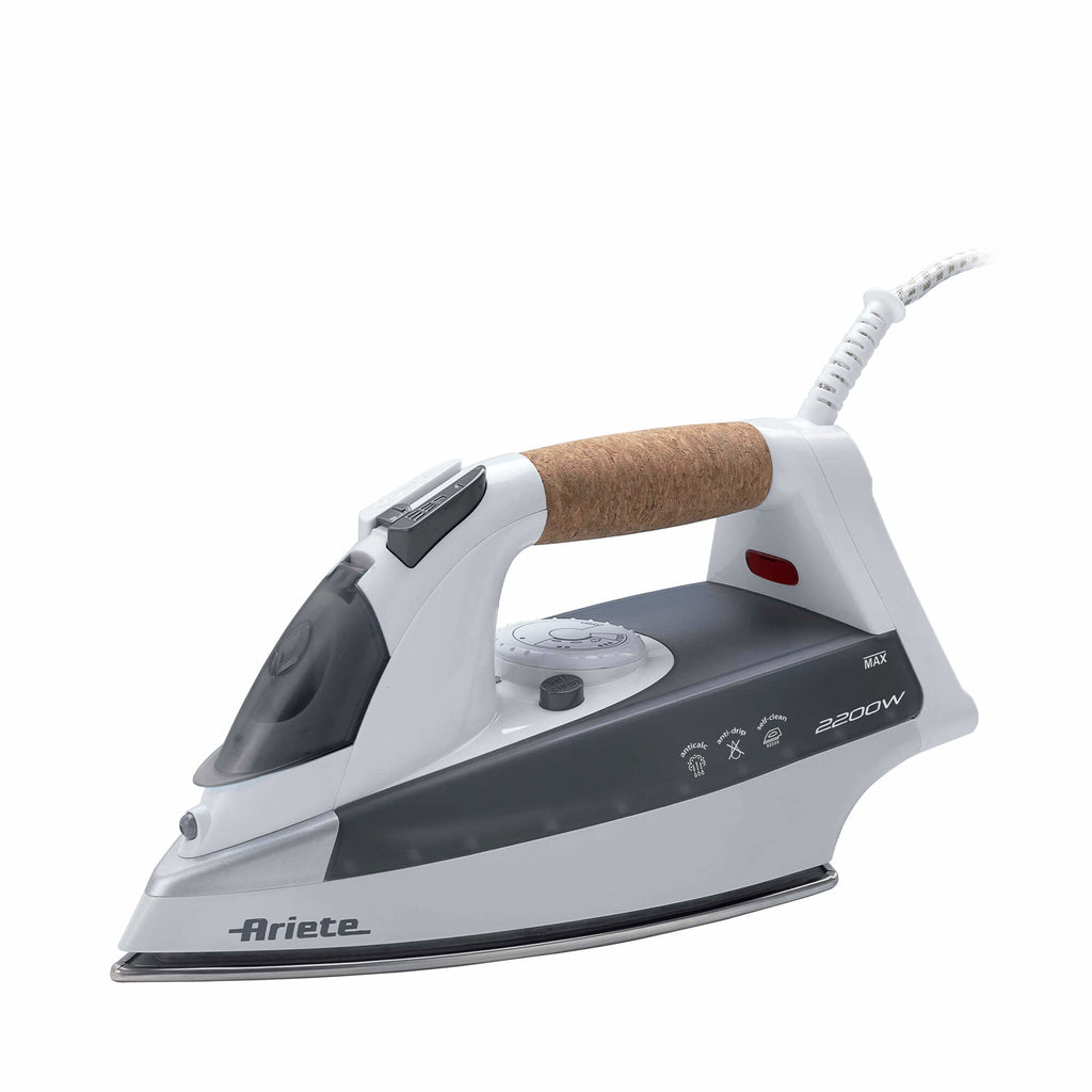 Ariete 6232/00 Fer à vapeur Semelle en acier inoxydable 2200 W Gris, Blanc