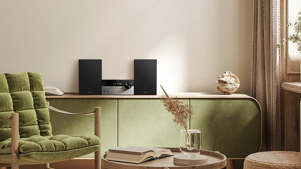 Philips TAM4205M2/12 ensemble audio pour la maison Système micro audio domestique 80 W Noir, Argent