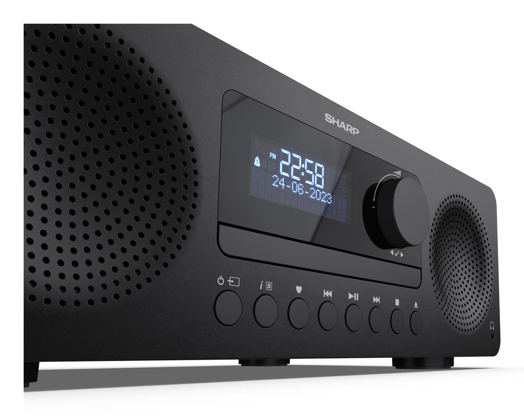 Sharp XL-B720D(BK) ensemble audio pour la maison Système micro audio domestique 30 W Noir