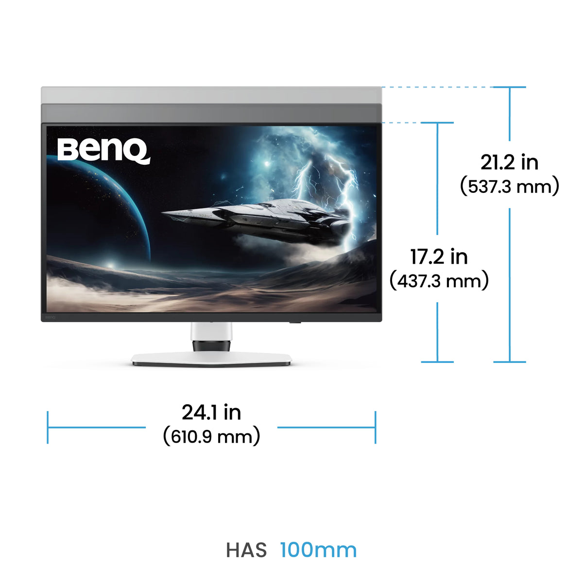 BenQ MOBIUZ EX271UZ Moniteur Gaming OLED 27" 4K UHD 3840 x 2160 240Hz