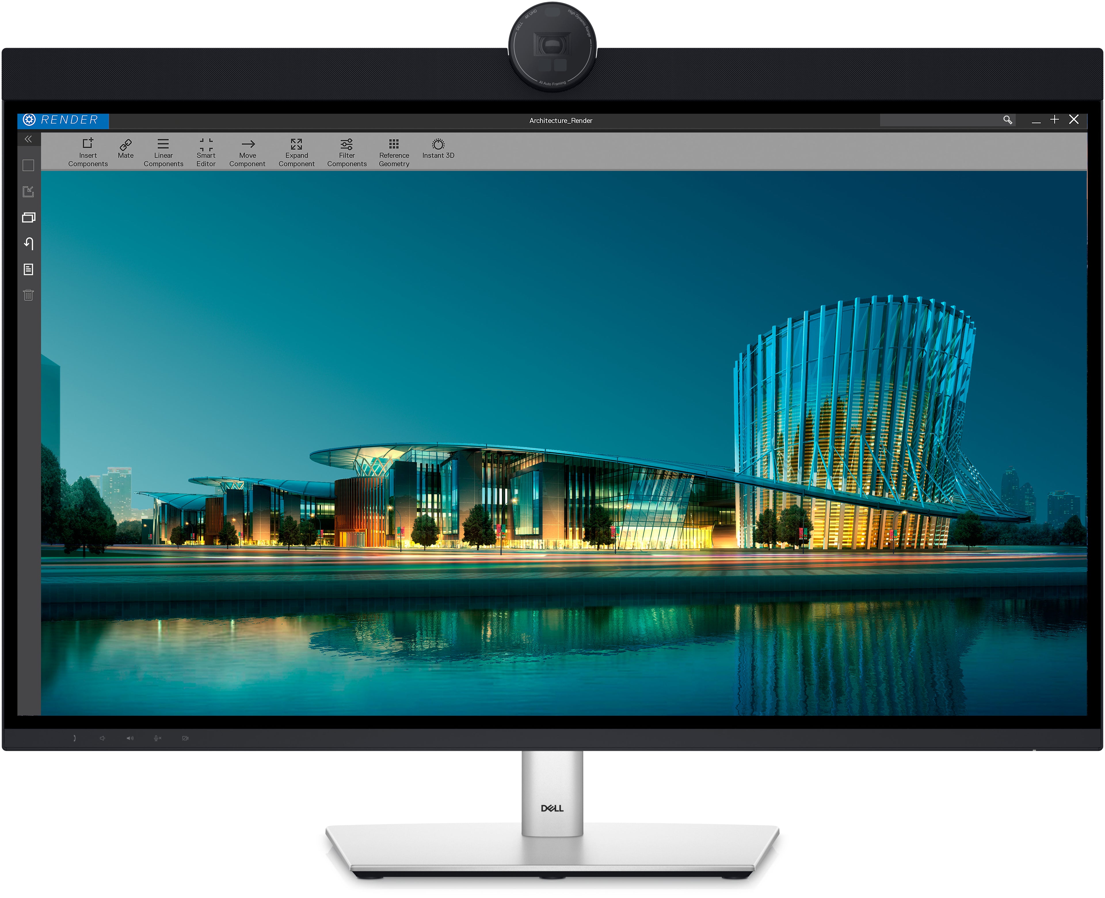 DELL UltraSharp U3224KBA écran plat de PC 80 cm (31.5") 6144 x 3456 pixels 6K Ultra HD LCD Noir, Argent