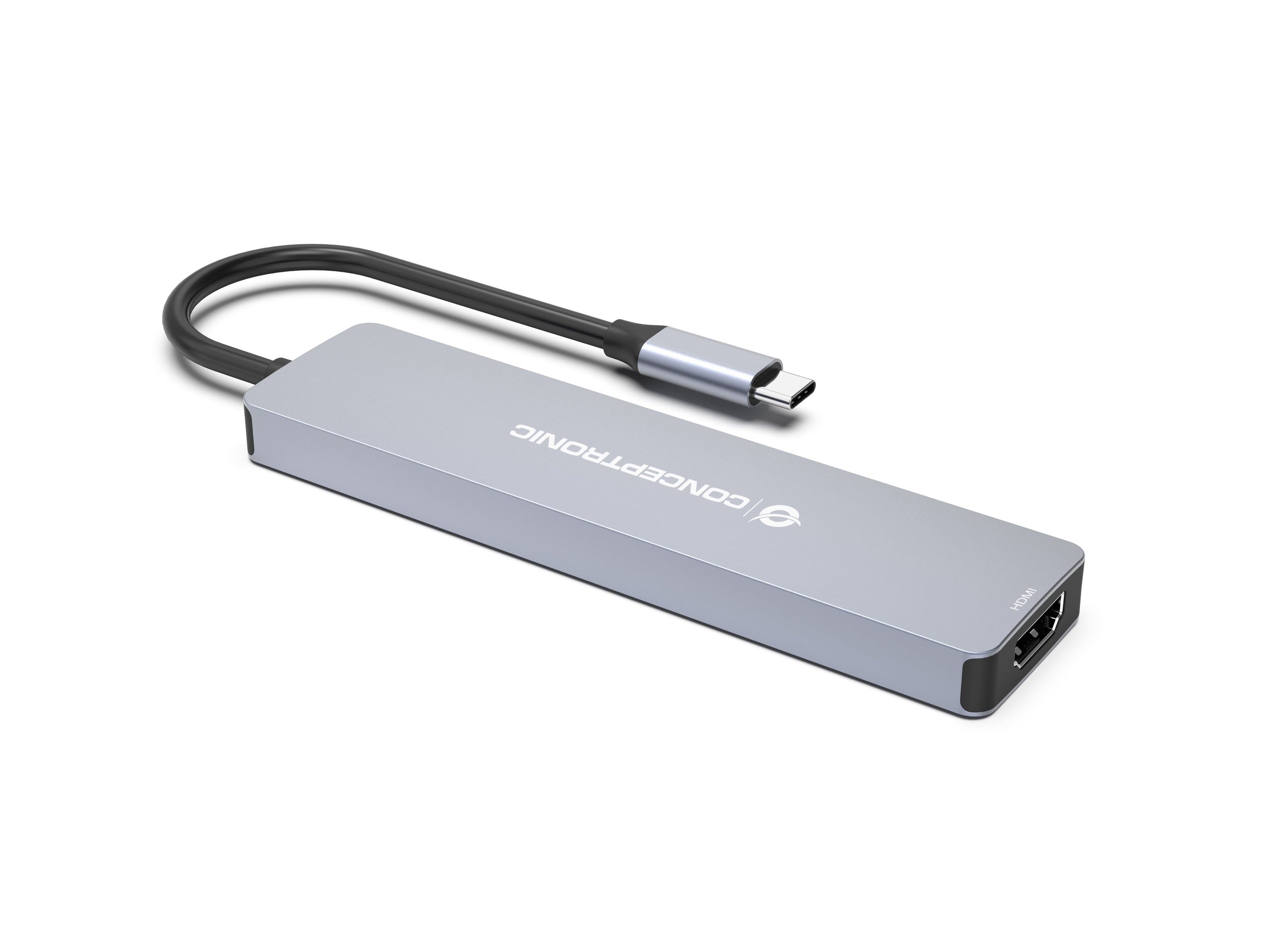 Conceptronic DONN19G station d'accueil Avec fil USB 3.2 Gen 1 (3.1 Gen 1) Type-C Gris
