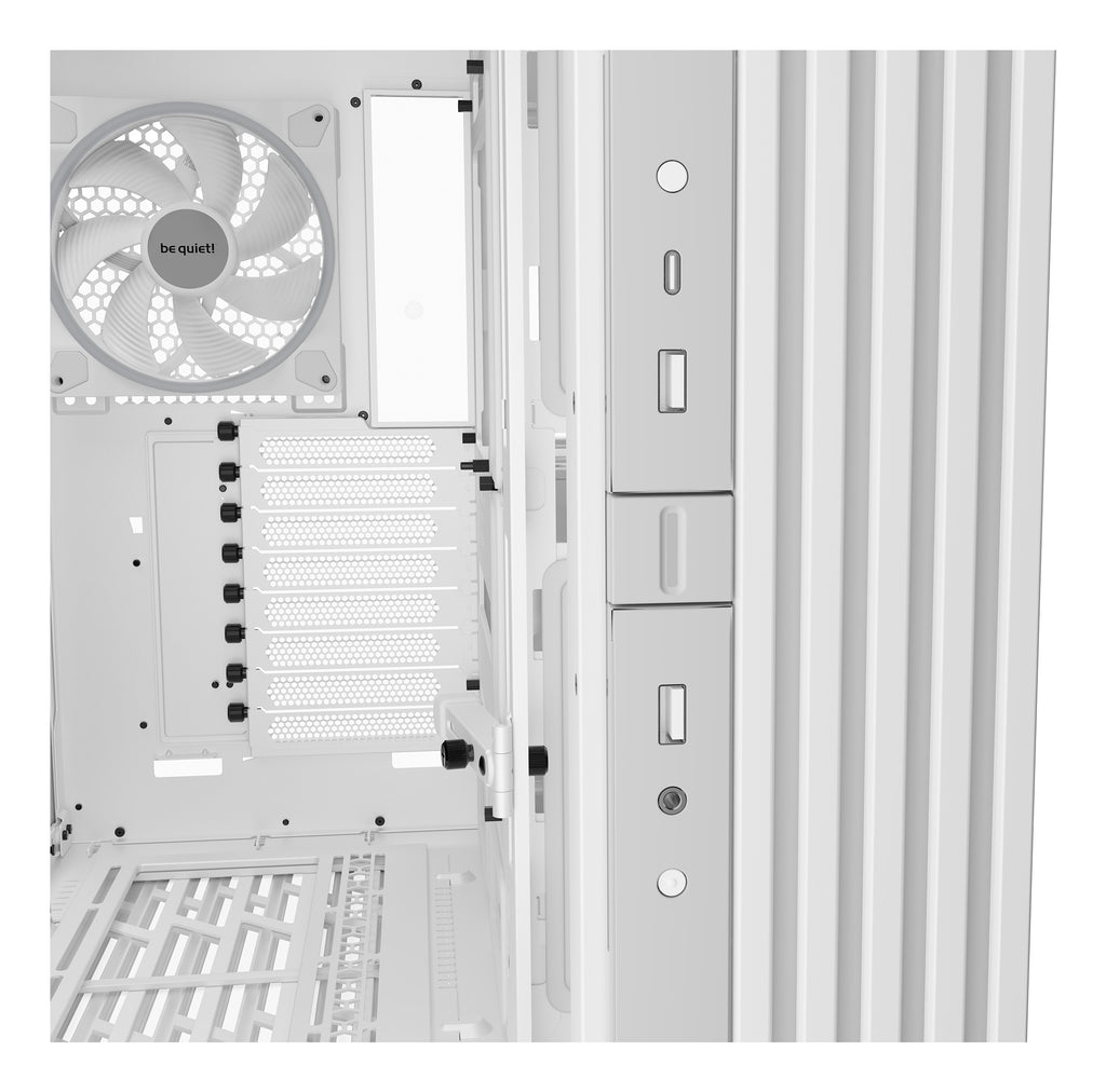 be quiet! Light Base 900 FX Blanc | Boîtier PC ARGB vitré, Mini ITX / Micro ATX / ATX / E-ATX / XL-ATX, 4 ventilateurs L