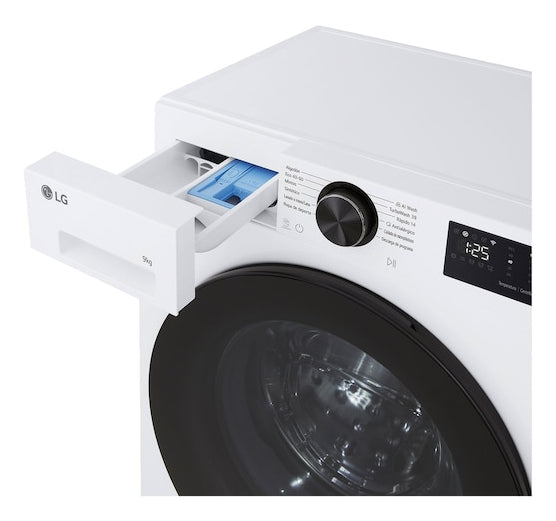 LG Series 500 F2X50S9TLB machine à laver Charge avant 9 kg 1200 tr/min Blanc