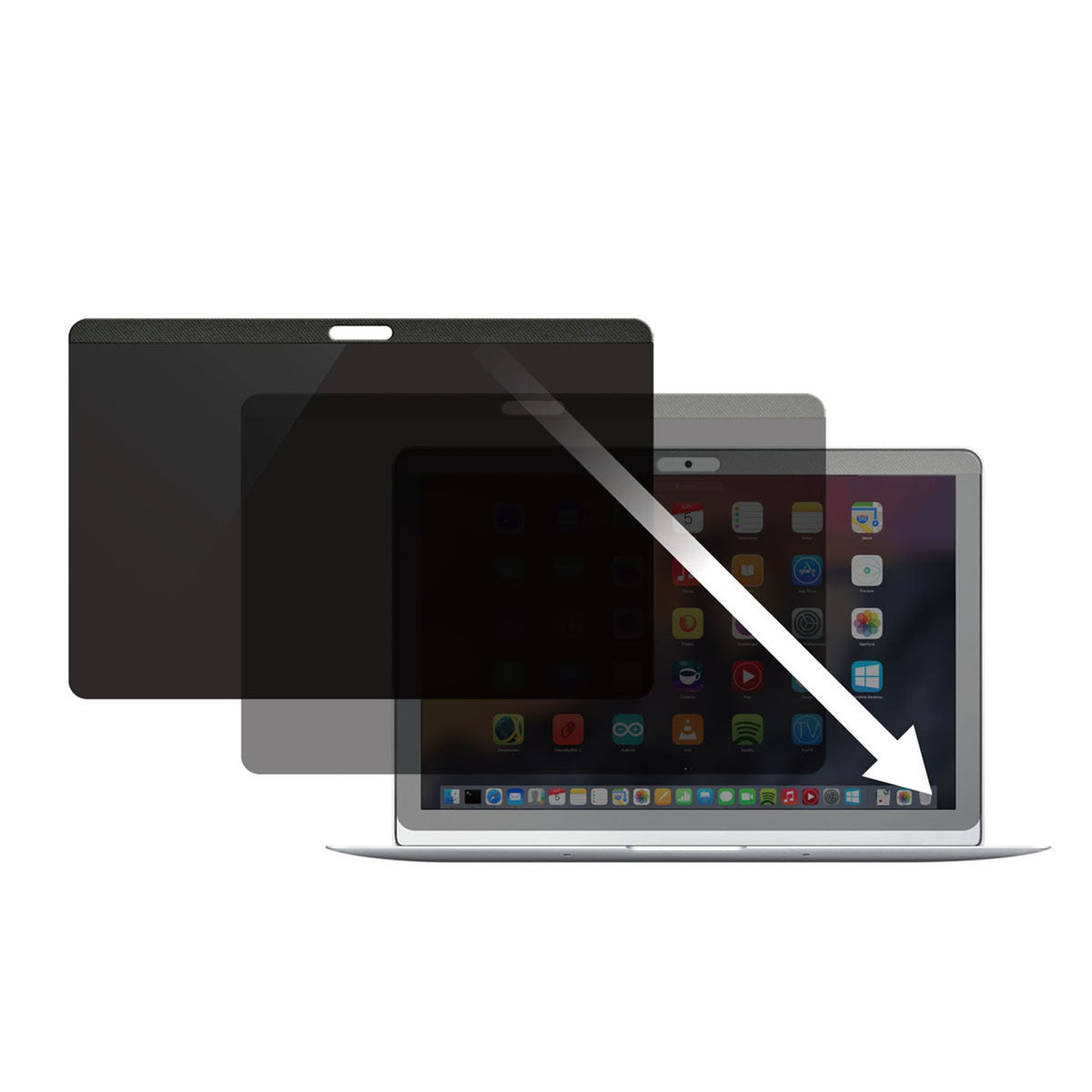 StarTech.com Filtre de Confidentialité Magnétique pour MacBook Pro et MacBook Air 13", Anti-Lumière Bleue, Réversible Ma