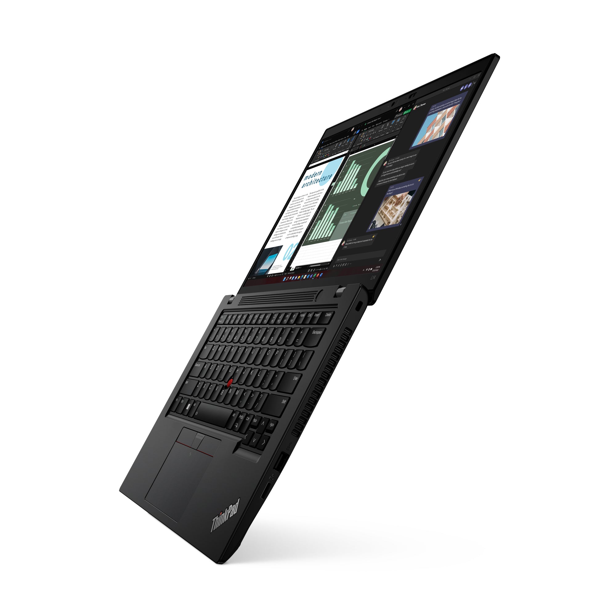 Lenovo ThinkPad L14 Gen 4 (Intel) Intel® Core™ i5 i5-1335U Ordinateur portable 35,6 cm (14") Full HD 16 Go DDR4-SDRAM 512 Go SSD Wi-Fi 6E (802.11ax) Windows 11 Pro Nordique Noir