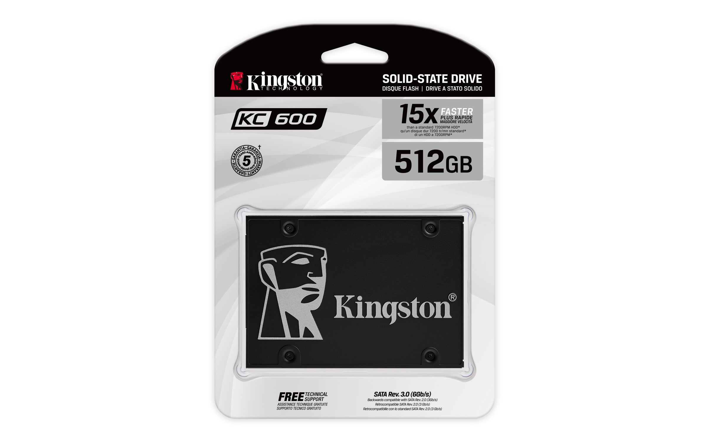 Kingston Technology SSD KC600 SATA3 2.5" de 256 Go