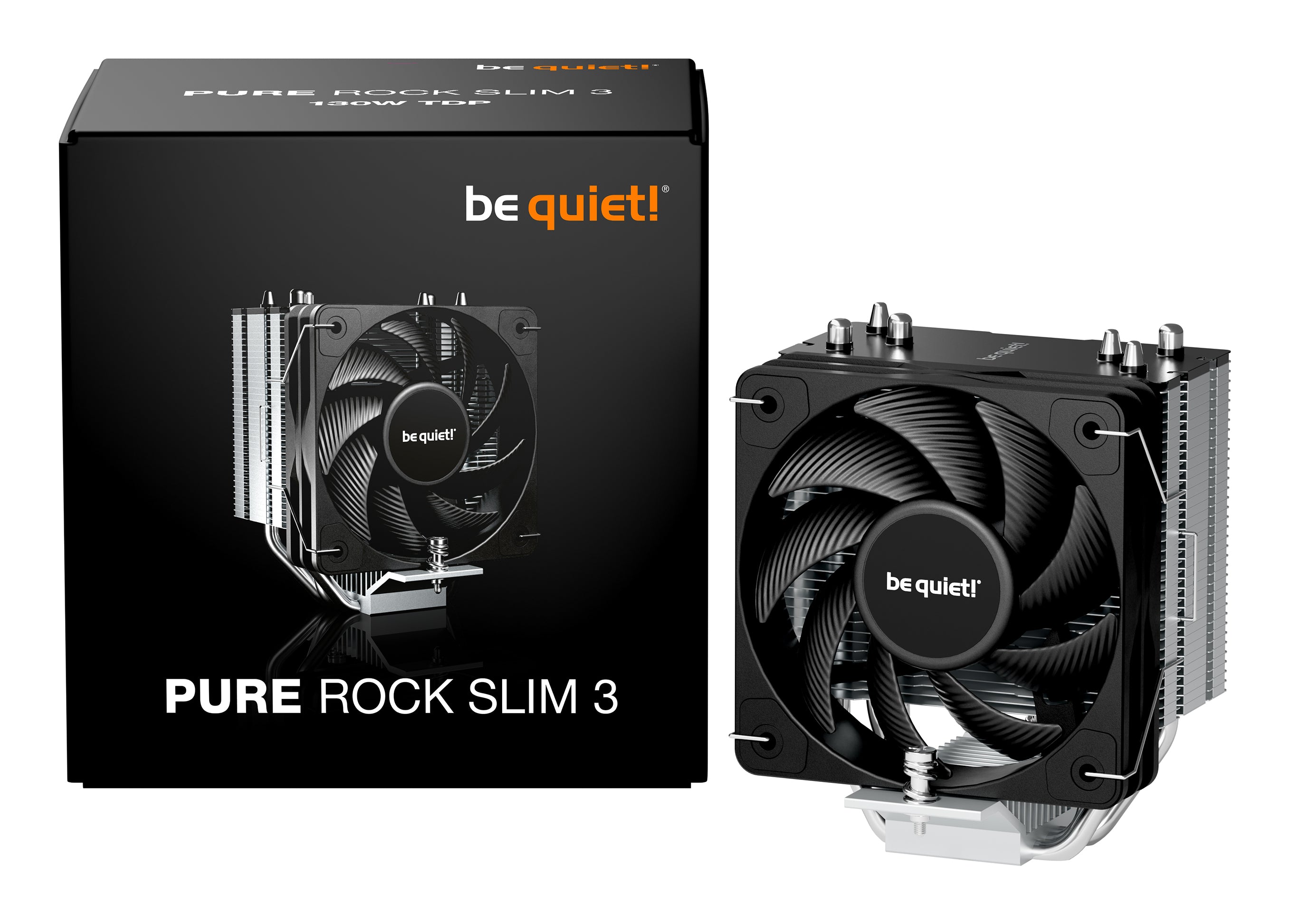 be quiet! Pure Rock Slim 3 | Ventirad compact mono tour, socket Intel et AMD