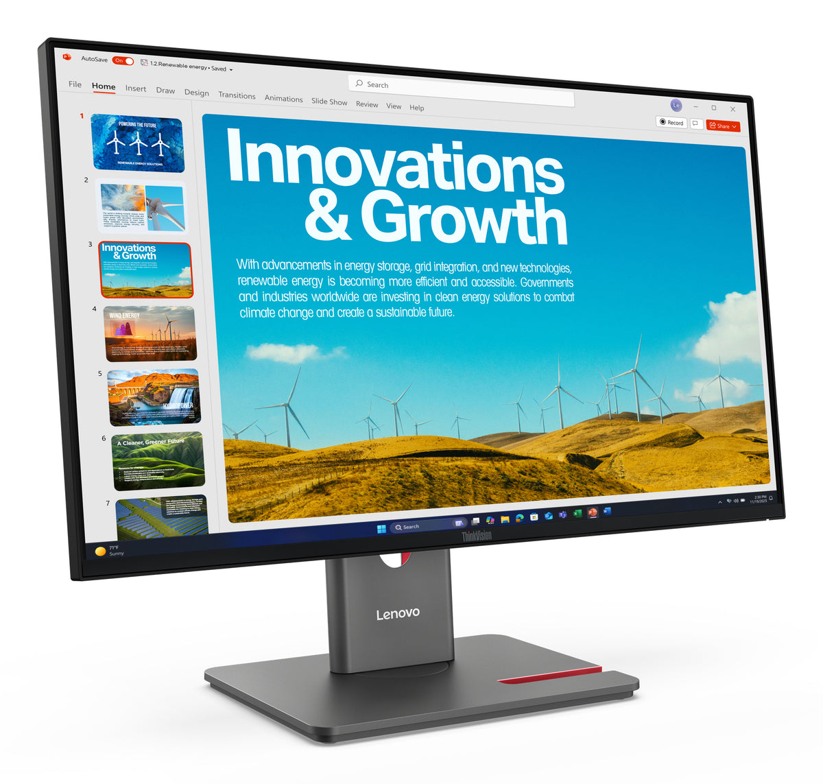 Lenovo ThinkVision P24QD-40 Moniteur Quad HD 23.8 pouces