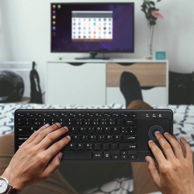 LogiLink ID0188 Clavier Sans Fil RF QWERTZ Noir - vue 7