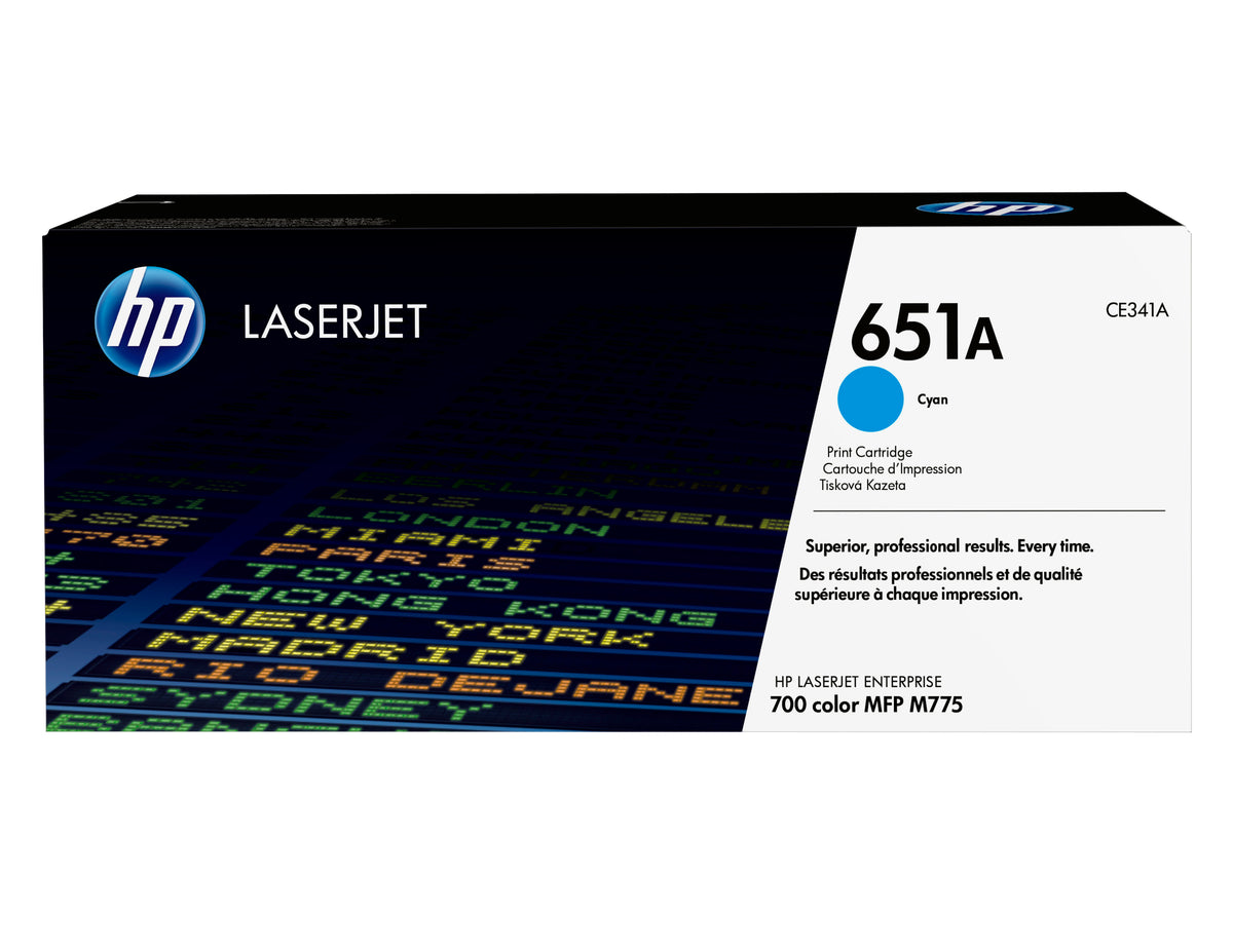 HP 651A toner LaserJet cyan authentique