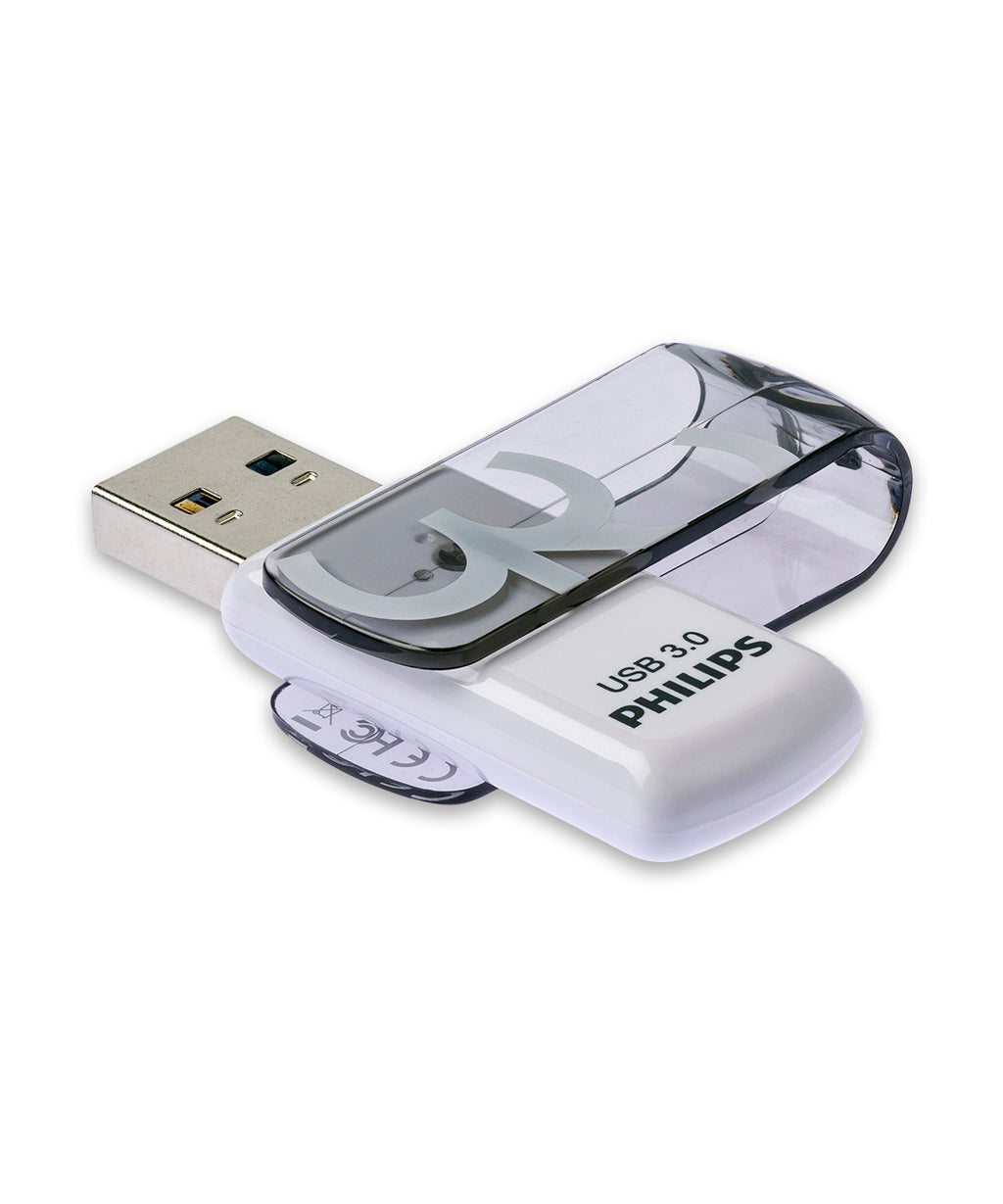 Philips Vivid lecteur USB flash 64 Go USB Type-A 3.2 Gen 1 (3.1 Gen 1) Gris, Blanc