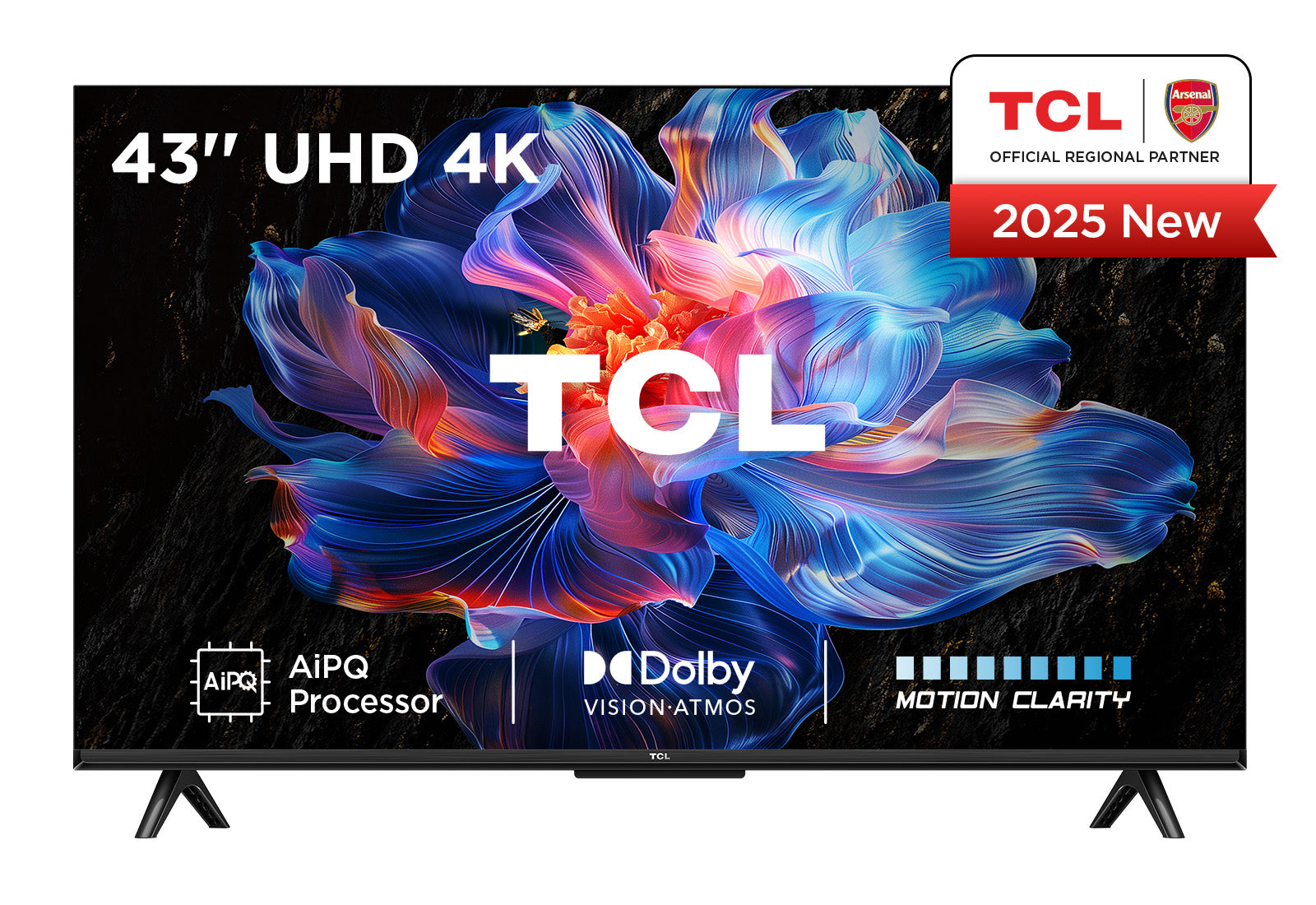 TCL V6C 43V6C TV 109,2 cm (43") 4K Ultra HD Smart TV Wifi Métallique 260 cd/m²