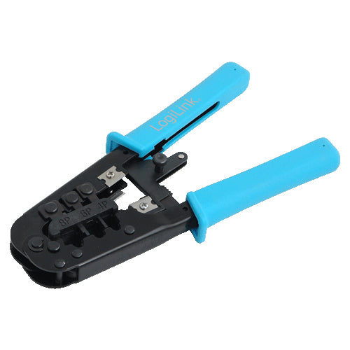 LogiLink Pince à dénuder 8P8C, Noir et Bleu