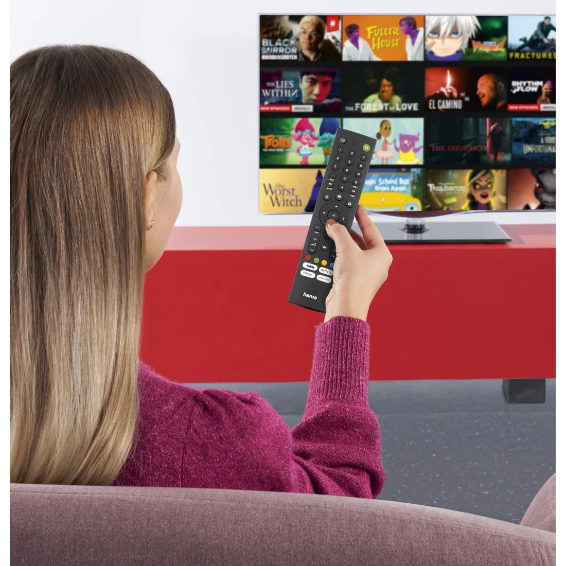 Hama 00221066 télécommande IR Wireless TV Appuyez sur les boutons