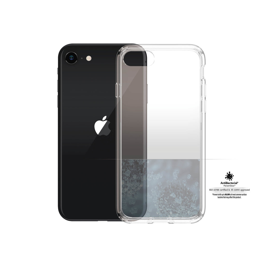 PanzerGlass HardCase pour iPhone SE (2020/2022), iPhone 7 et iPhone 8, Coque de Protection Transparente