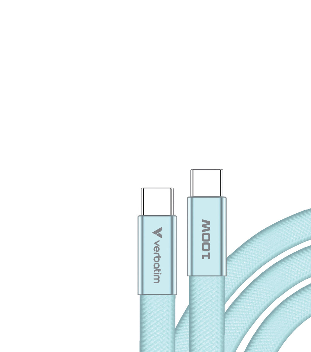 Verbatim Câble USB-C vers USB-C Sync & Charge 100W, 120cm, Bleu