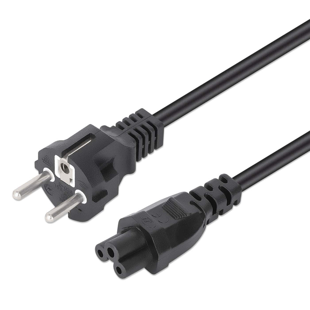 Manhattan 354172 Câble d'Alimentation Noir 1 m CEE7/7 vers IEC C5