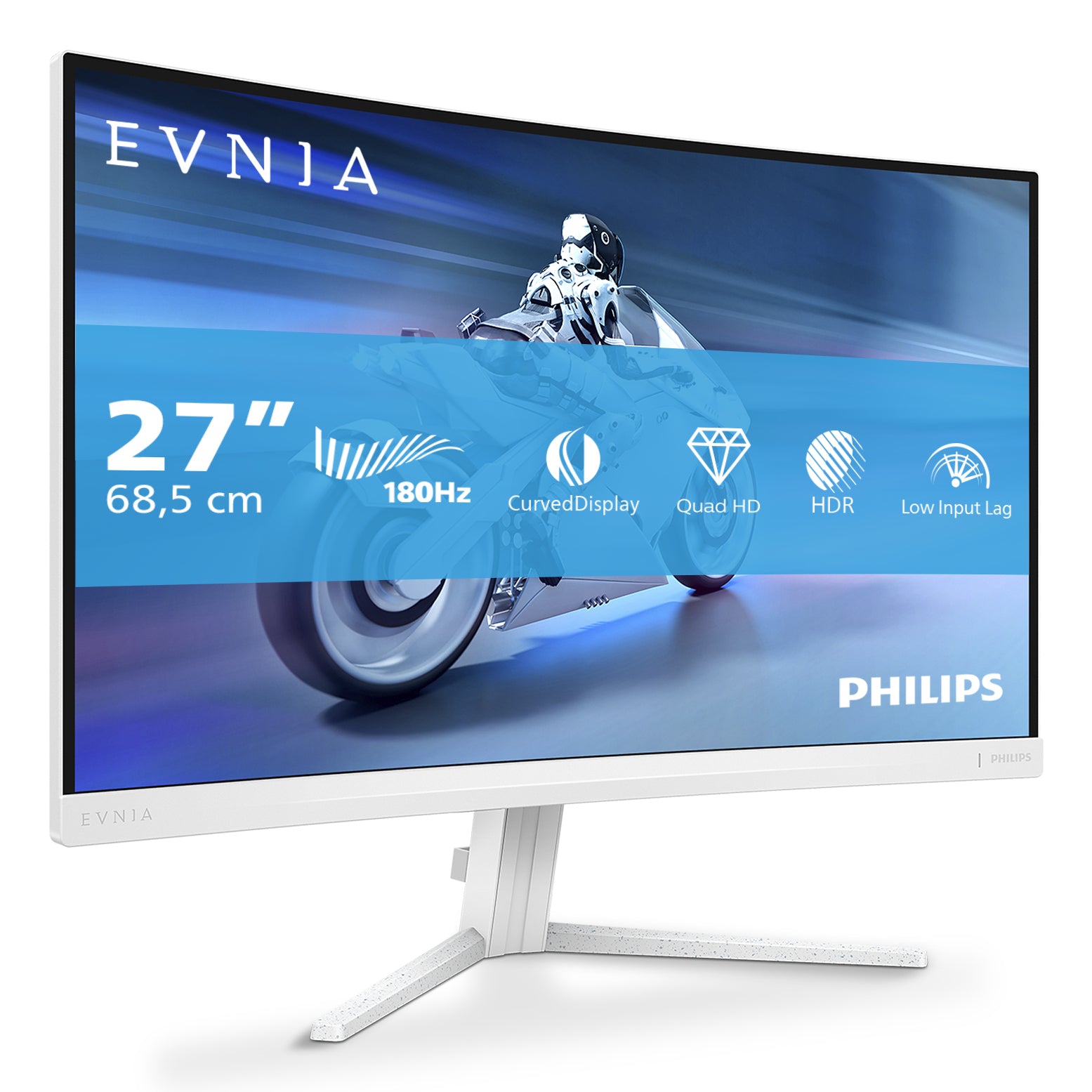 Philips Evnia 5000 27M2C5501/00 écran plat de PC 68,6 cm (27") 2560 x 1440 pixels Quad HD LCD Blanc