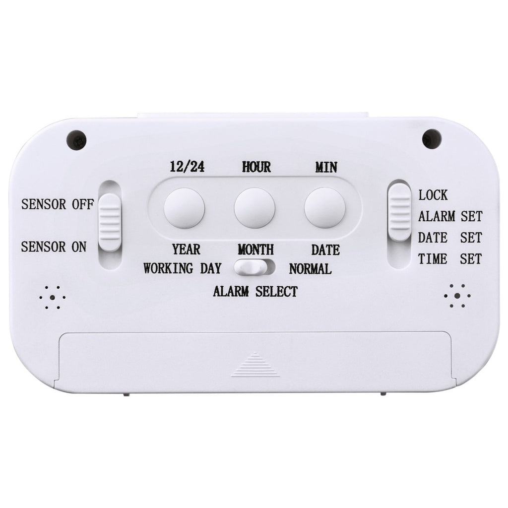 Hama RC 660 Réveil numérique Blanc