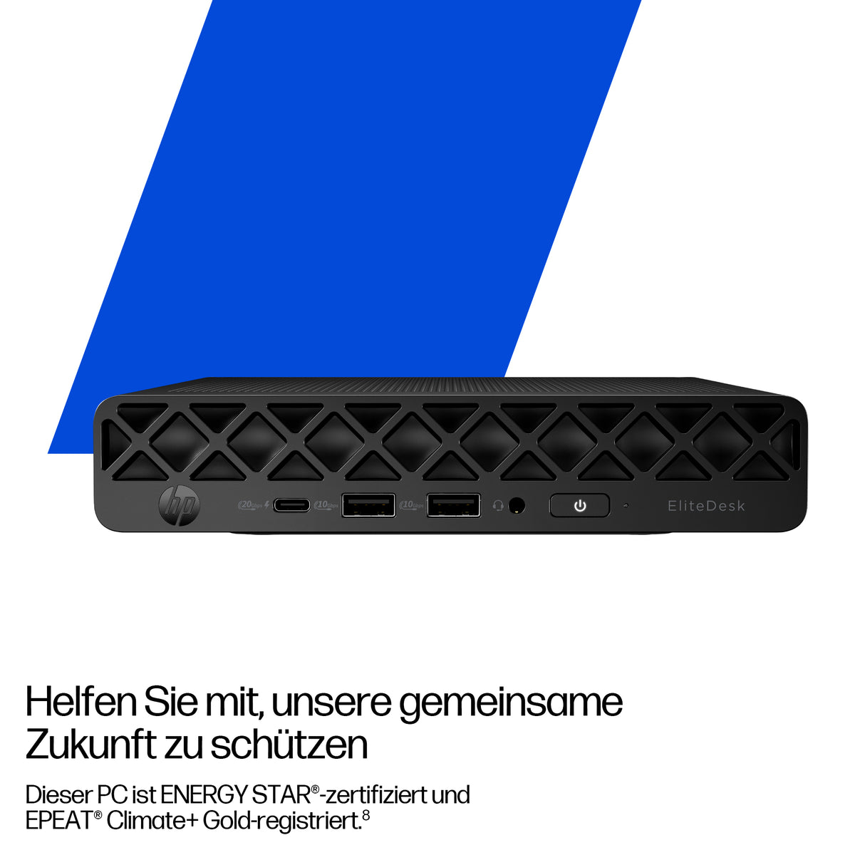 HP EliteDesk 8 G1i AI Mini PC, Intel Core Ultra 7 265T, 16GB RAM, 512GB SSD, Intel Graphics, Windows 11 Pro