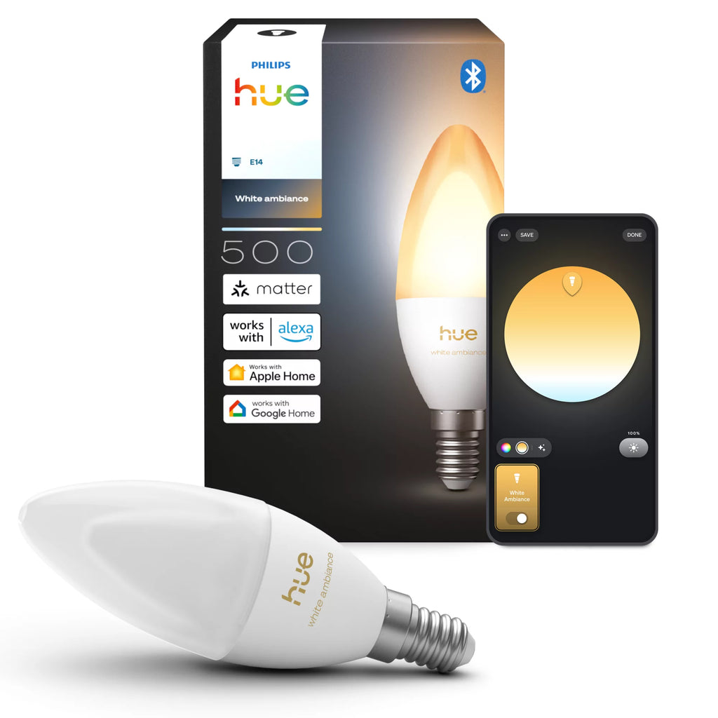 Philips Hue White ambiance Flamme B39 - Ampoule LED connectée E14