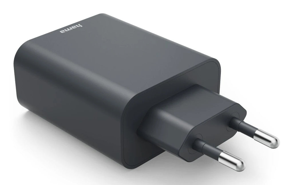 Hama 00086445 chargeur d'appareils mobiles Smartphone, Tablette Gris Secteur Charge rapide Intérieure
